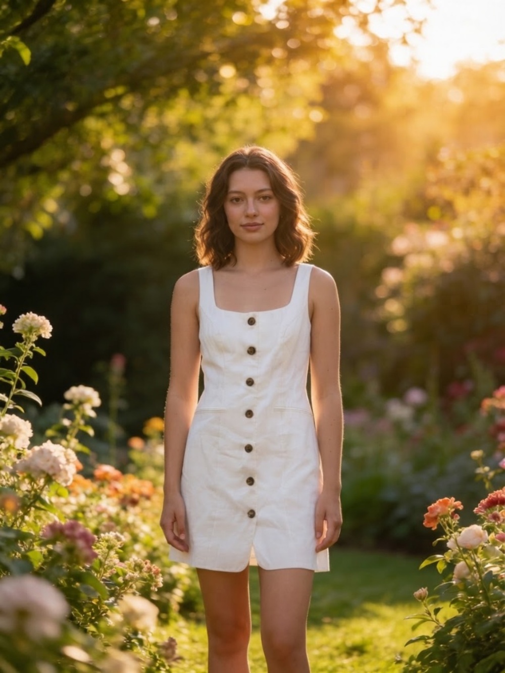 New Ever New Melbourne White Linen Dress Size 2